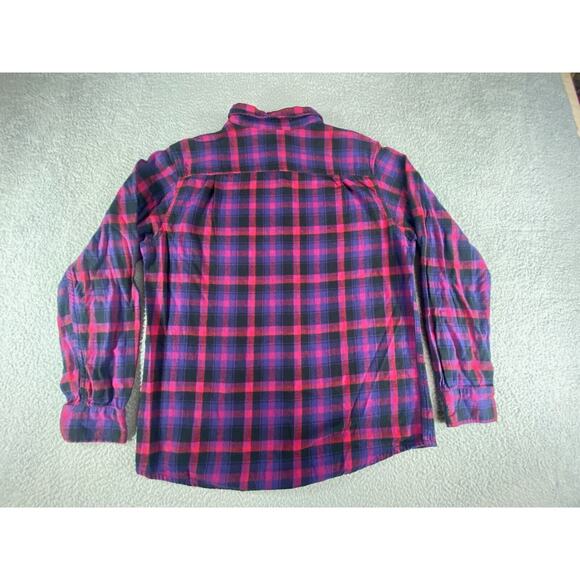 Quiksilver Shirt Men Large Multicolor Button Up Plaid Long Sleeve Skater Flannel - Picture 8 of 8